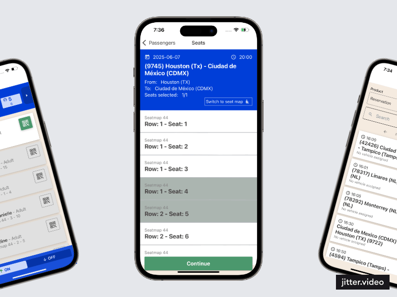 Betterez Drivers App preview